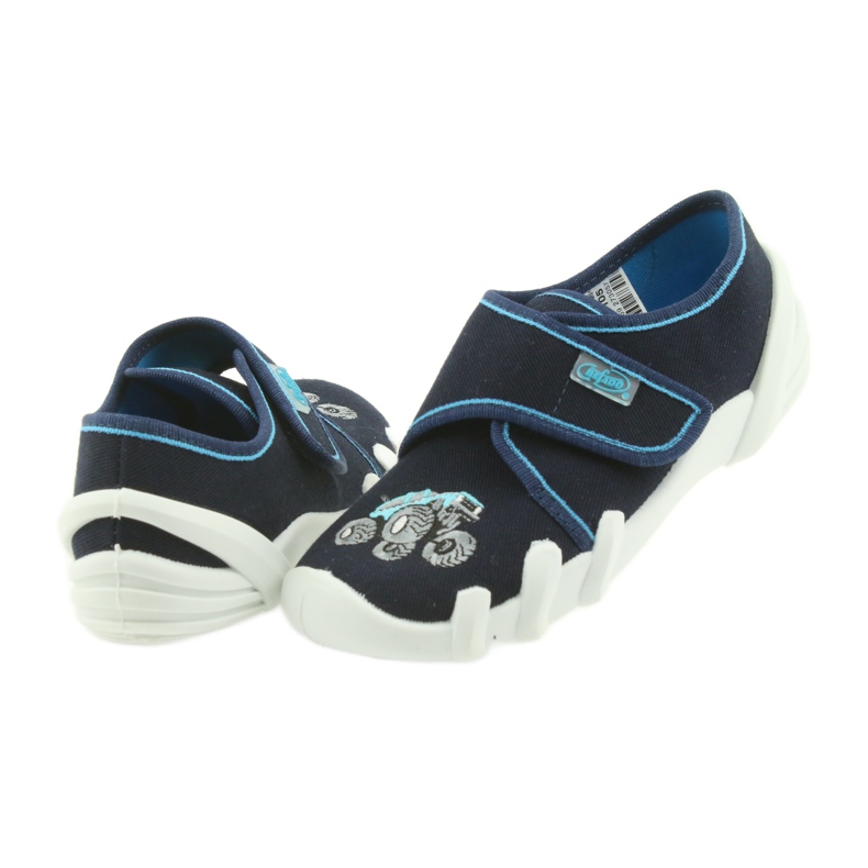 Pantofole Befado scarpe per bambini con velcro 273X105 blu blu navy 4