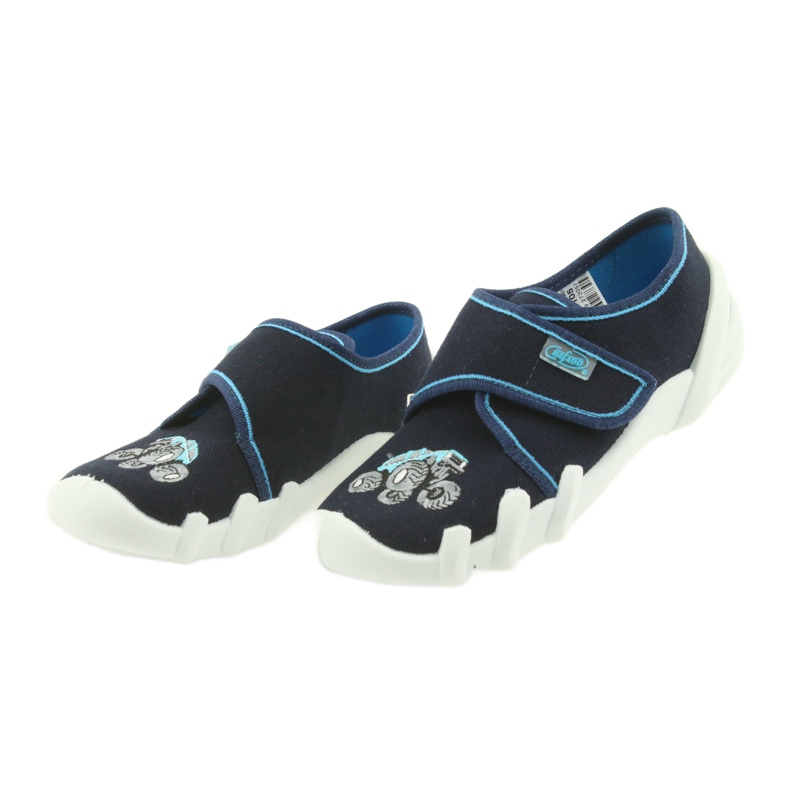Pantofole Befado scarpe per bambini con velcro 273X105 blu blu navy 3