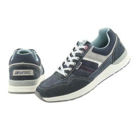 American Club Scarpe sportive in denim da uomo ADI American RH17 grigio blu navy 5