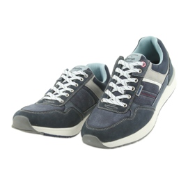 American Club Scarpe sportive in denim da uomo ADI American RH17 grigio blu navy 3