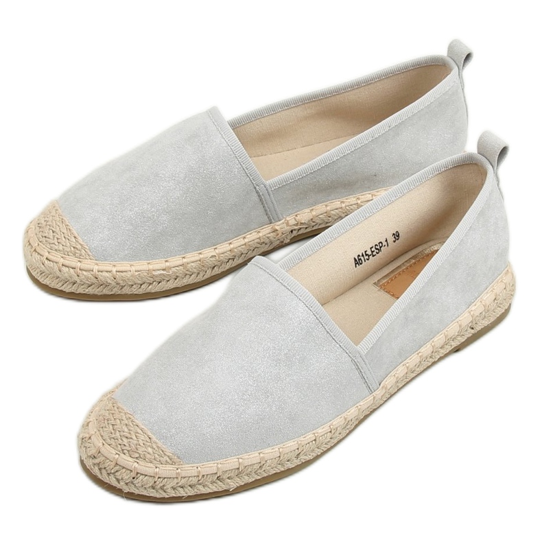 Espadrillas grigie da donna A615-ESP-1 Grey grigio 1