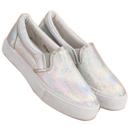 McKey Sneakers Slipony Con Effetto Holo grigio 1