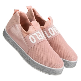 Bestelle Sneakers Slip-on Con Glitter rosa 2