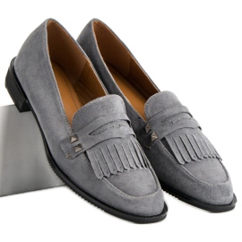 Sergio Todzi Mocassini Con Tacco Piatto grigio 1