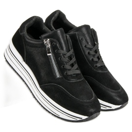 Scarpe sportive alla moda nero 1