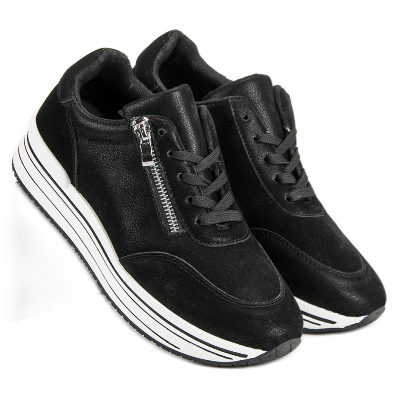 Scarpe sportive alla moda nero 1