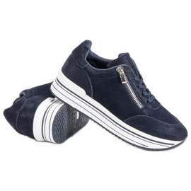 Scarpe sportive alla moda blu blu navy 1
