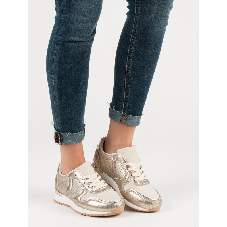 Scarpe sportive casual giallo 2