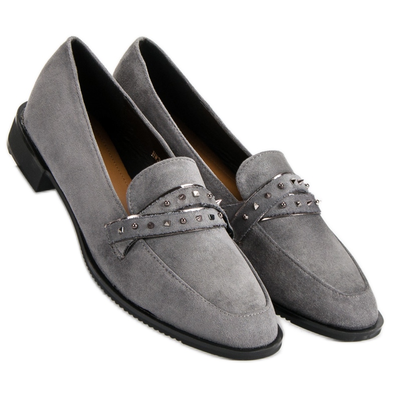 Sergio Todzi Mocassini Grigi Con Strass grigio 1