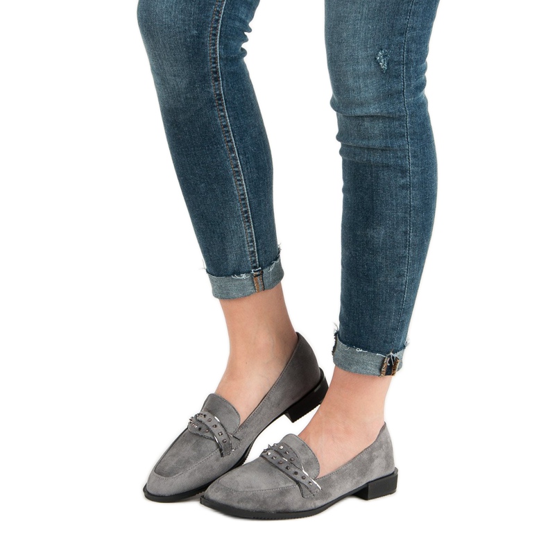 Sergio Todzi Mocassini Grigi Con Strass grigio 2