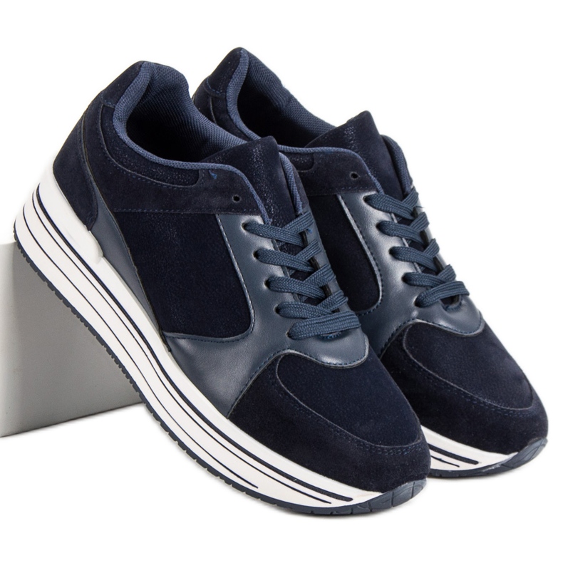Scarpe sportive comode blu blu navy 1