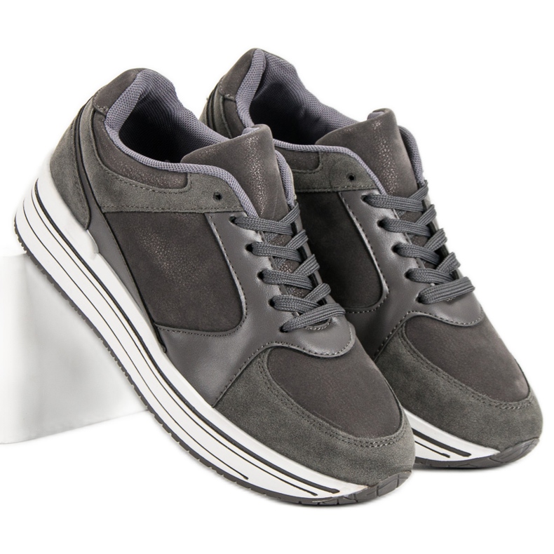 Scarpe sportive comode grigio 2
