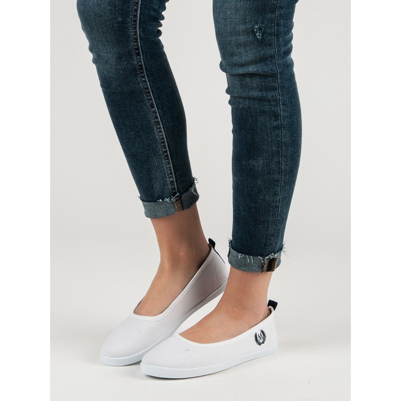 McKey Ballerina in tessuto bianco 2