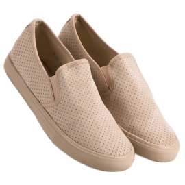 Sneakers Slip On in pelle scamosciata marrone 2