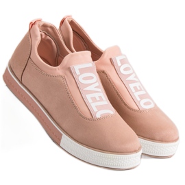 Ideal Shoes Sneakers senza lacci Lovelo rosa 2