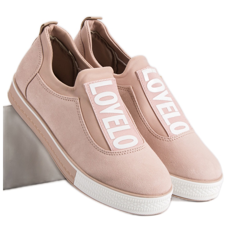 Ideal Shoes Sneakers senza lacci Lovelo marrone 1