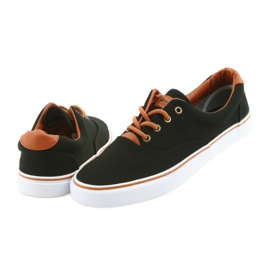 American Club Scarpe da uomo sneakers nere LH03 nero marrone 5