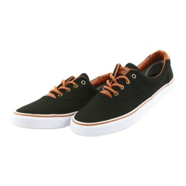 American Club Scarpe da uomo sneakers nere LH03 nero marrone 3