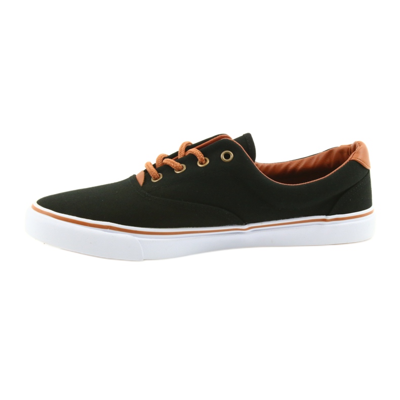American Club Scarpe da uomo sneakers nere LH03 nero marrone 2