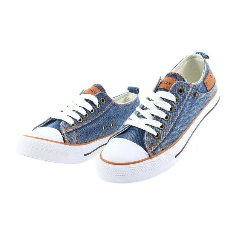 American Club dk jeans sneakers allacciate blu 3