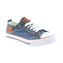 American Club dk jeans sneakers allacciate blu 1