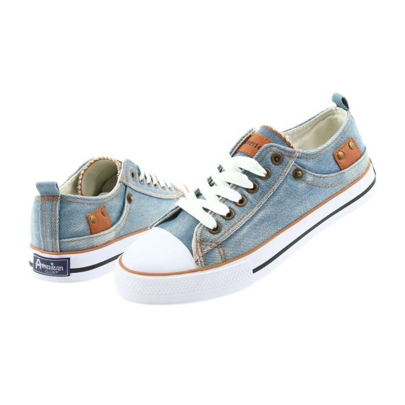 Sneaker jeans American Club blu 5