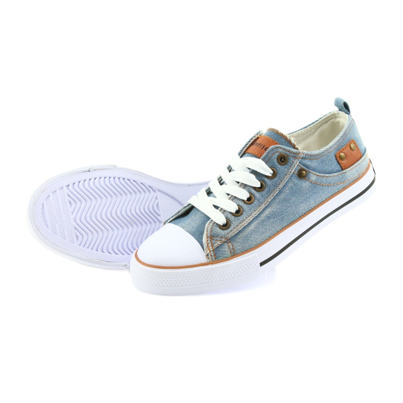 Sneaker jeans American Club blu 4