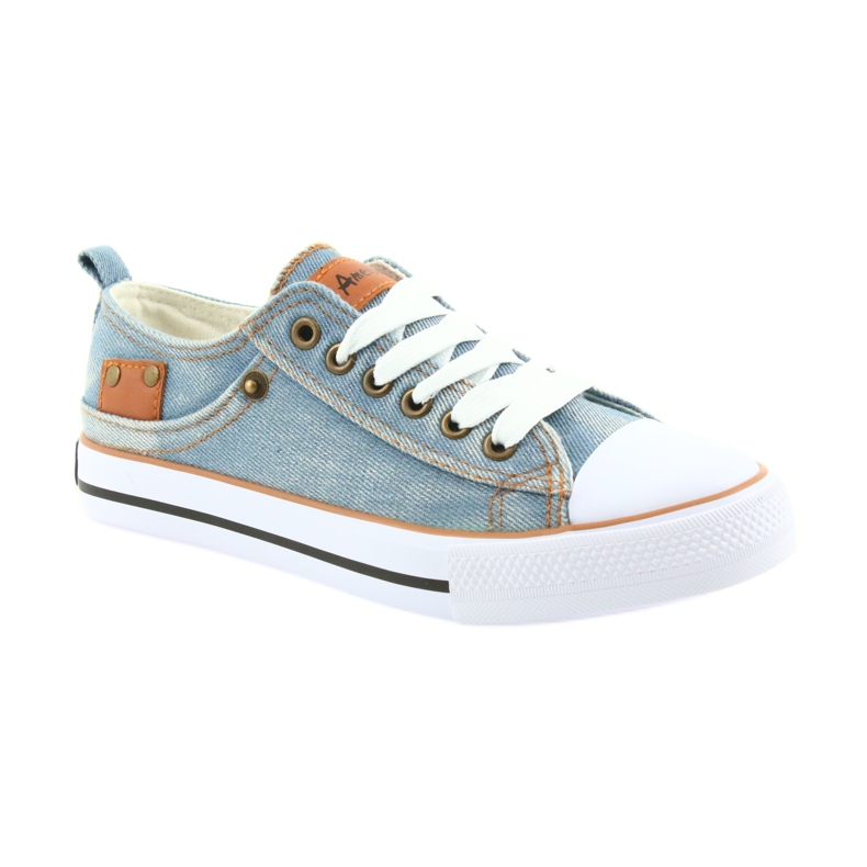 Sneaker jeans American Club blu 1