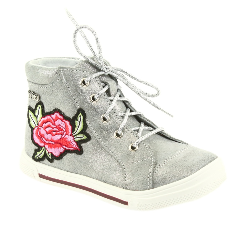 Stivali e scarpe per bambina argento Ren But 3237 grigio 1