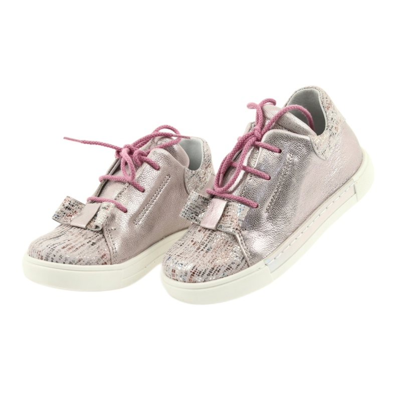 Ren But Scarpe di pelle sportiva per ragazze Reno rosa 3