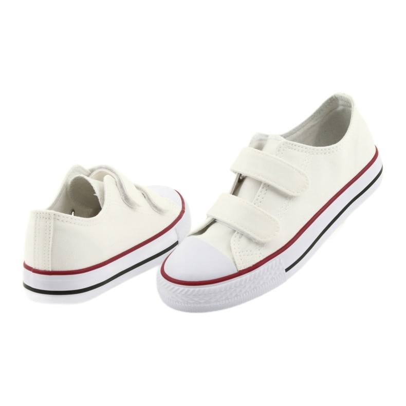 Sneakers bianche con velcro Atletico TDZ-7-V bianco 5