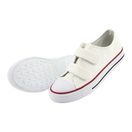 Sneakers bianche con velcro Atletico TDZ-7-V bianca 4
