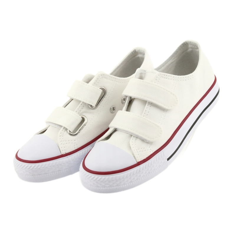 Sneakers bianche con velcro Atletico TDZ-7-V bianco 3