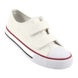 Sneakers bianche con velcro Atletico TDZ-7-V bianco 1