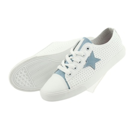 Big Star sneakers stella blu 274692 bianco 3