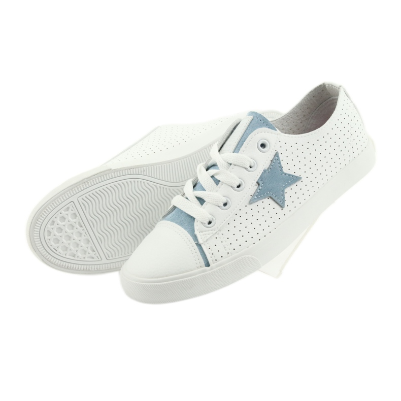 Big Star sneakers stella blu 274692 bianca 3