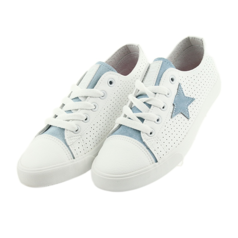 Big Star sneakers stella blu 274692 bianco 2