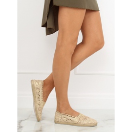 Espadrillas in pizzo oro JX1020 Gold d'oro 1