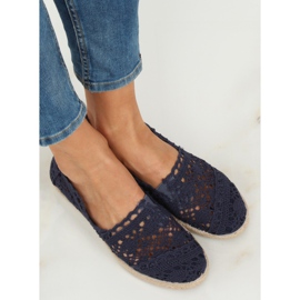 Espadrillas in pizzo blu navy JX1020 Navy 1