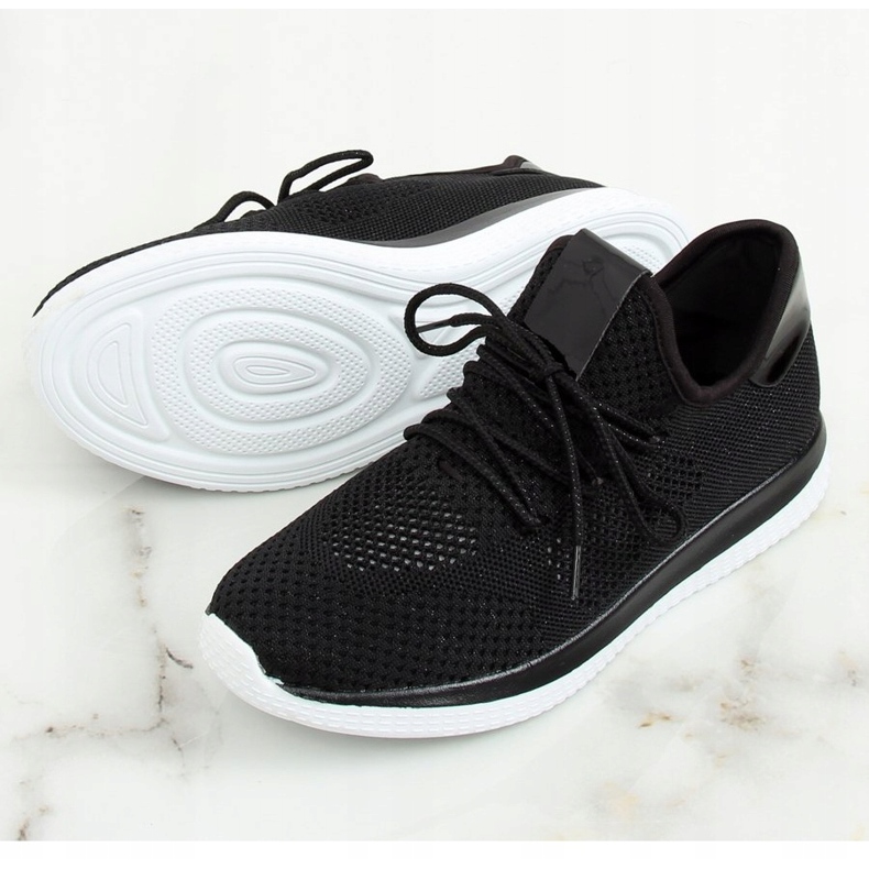 Scarpe sportive nere B111-8 Black nero 2