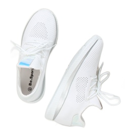 Scarpe sportive bianche benzina B111-8 WHITE/SILVER bianca 1