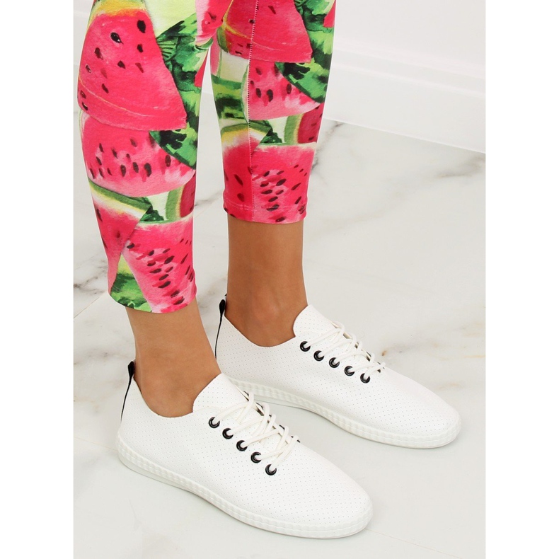 Sneakers da donna bianche e nere BO-1 Black bianco 1