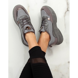 Scarpe sportive grigie B318-18 Argento grigio 2