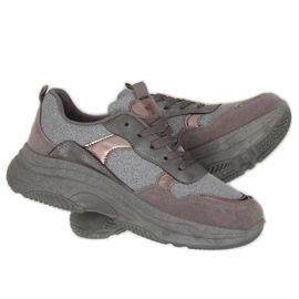 Scarpe sportive grigie B318-18 Argento grigio 1