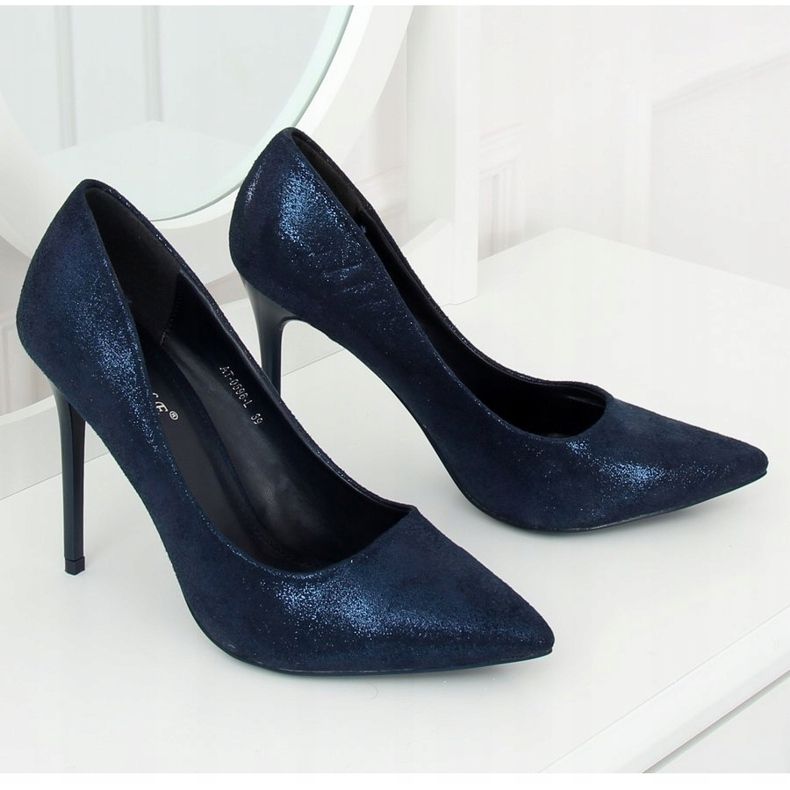 Tacchi alti blu navy AT-0596-L Blu 2