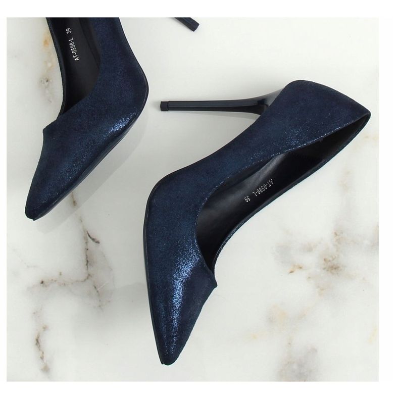 Tacchi alti blu navy AT-0596-L Blu 1