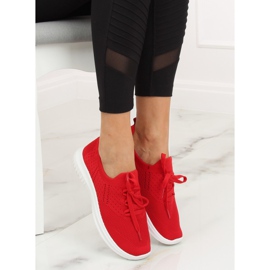 Rosso LX-9837 Scarpe sportive rosse 1