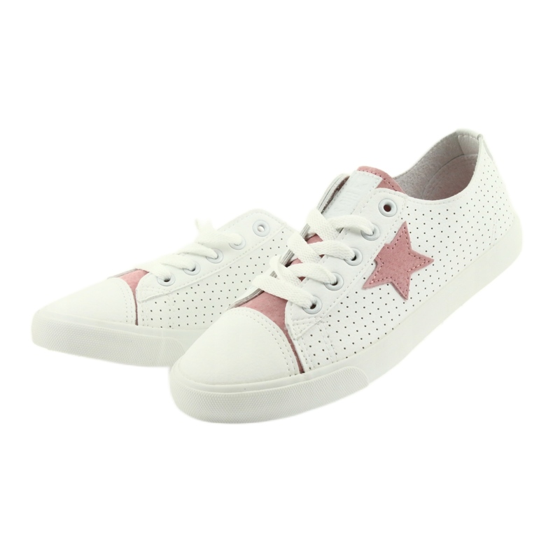 Big Star Sneaker da donna decorate con una stella 274691 bianca bianco 2
