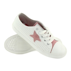 Big Star Sneaker da donna decorate con una stella 274691 bianca 1