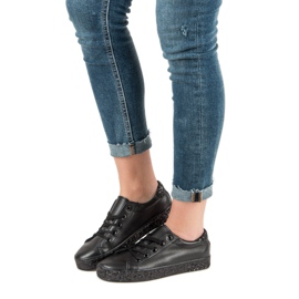 Sneakers Con Suola Glitter nero 2